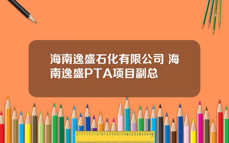 海南逸盛石化有限公司 海南逸盛PTA项目副总